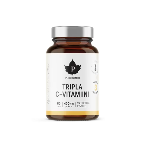 Puhdistamo Tripla C-vitamiini 60 kapselia