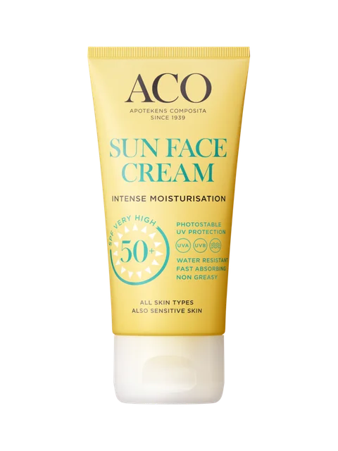 ACO Sun Face Cream SPF50+, hajusteeton 50 ml